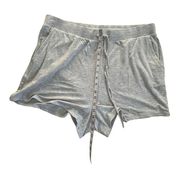Women’s EXPRESS Super High Waisted Soft Drawstring Shorts Size XL 05 Grey - Picture 5 of 9